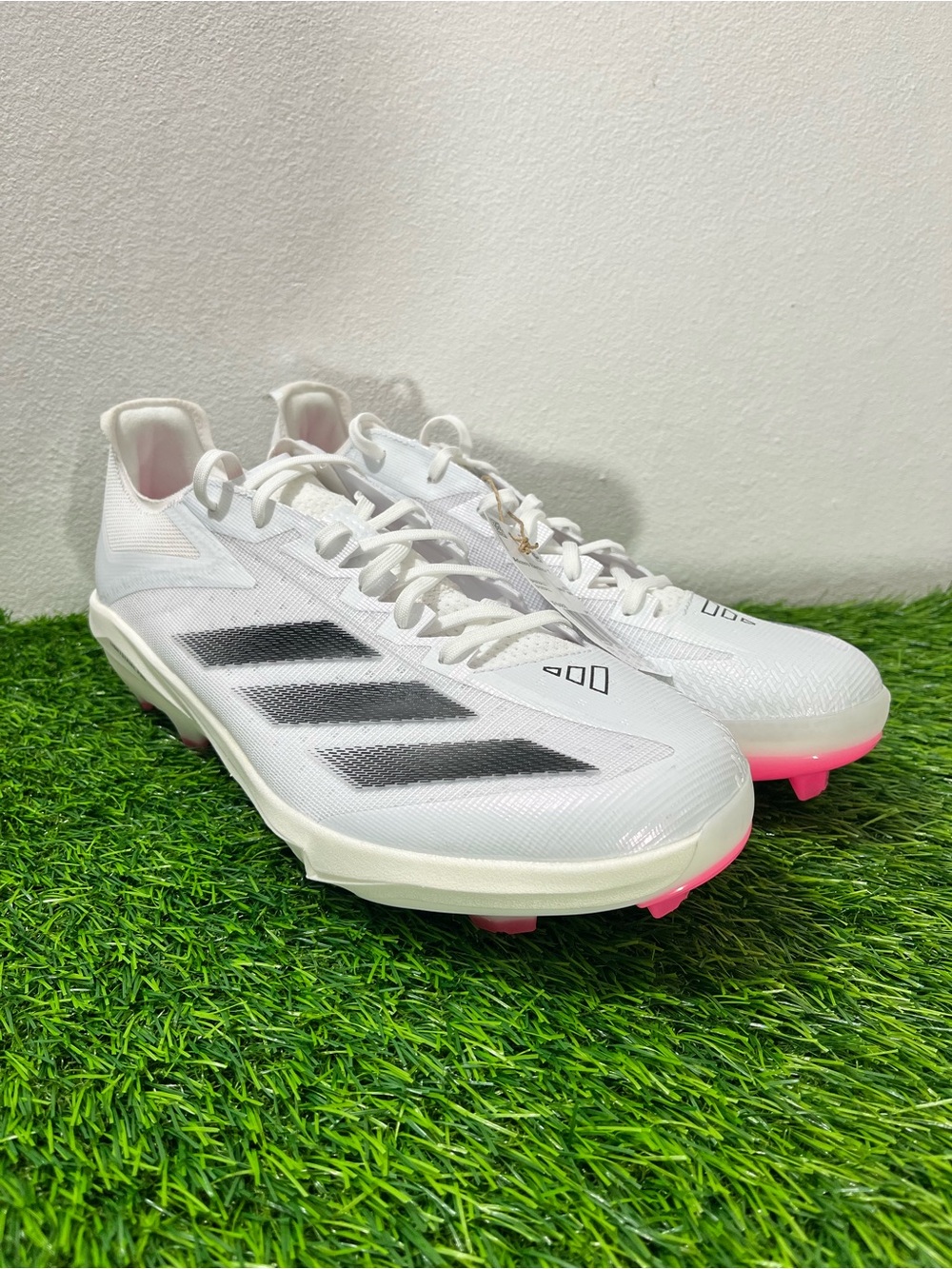 Adidas Adizero Electric+ TPU White & Black Baseball Cleats Sz 13 NEW IF8488